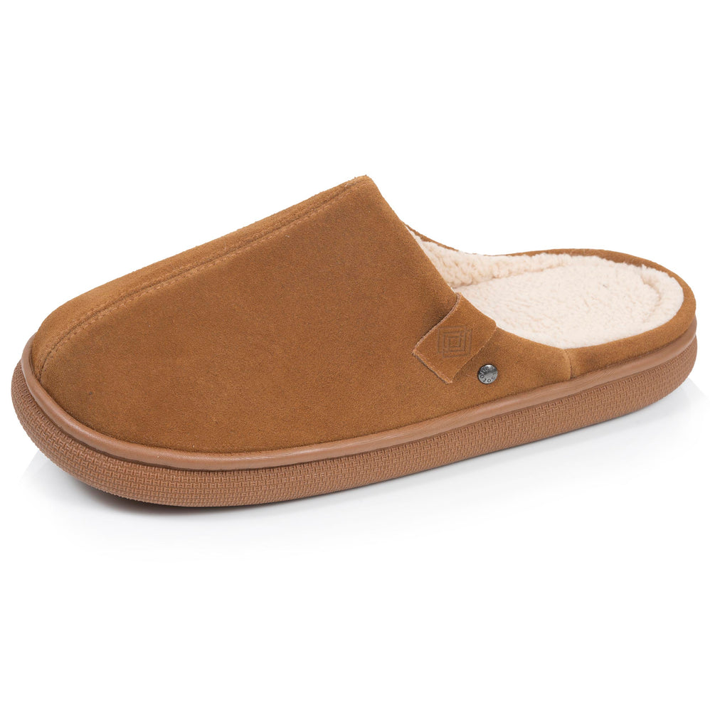 apatillas de casa Chinelas BLOUP Hombre Camel sherpa - Isotoner