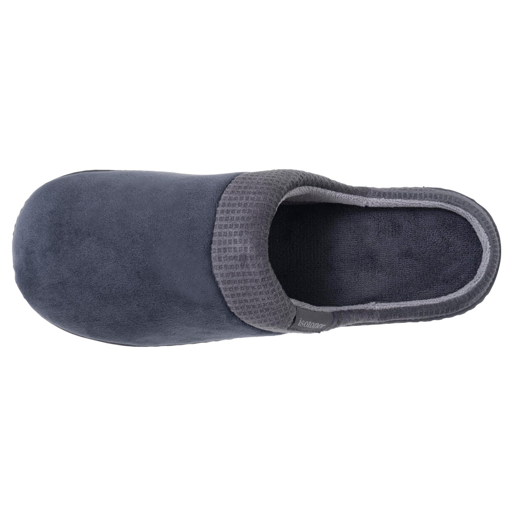 Zapatillas de casa Chinelas Hombre Cuadrados Gris - Isotoner