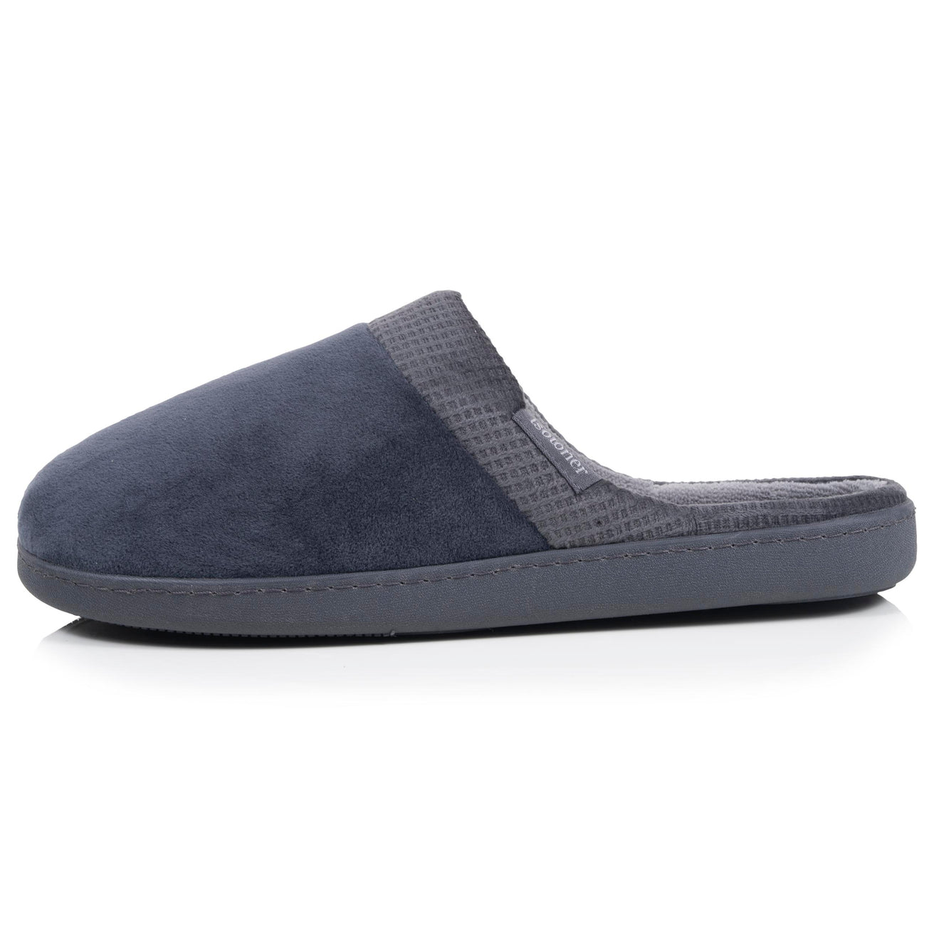 Zapatillas de casa Chinelas Hombre Cuadrados Gris