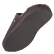 Zapatillas de casa chinelas Hombre Cuero Chocolate
