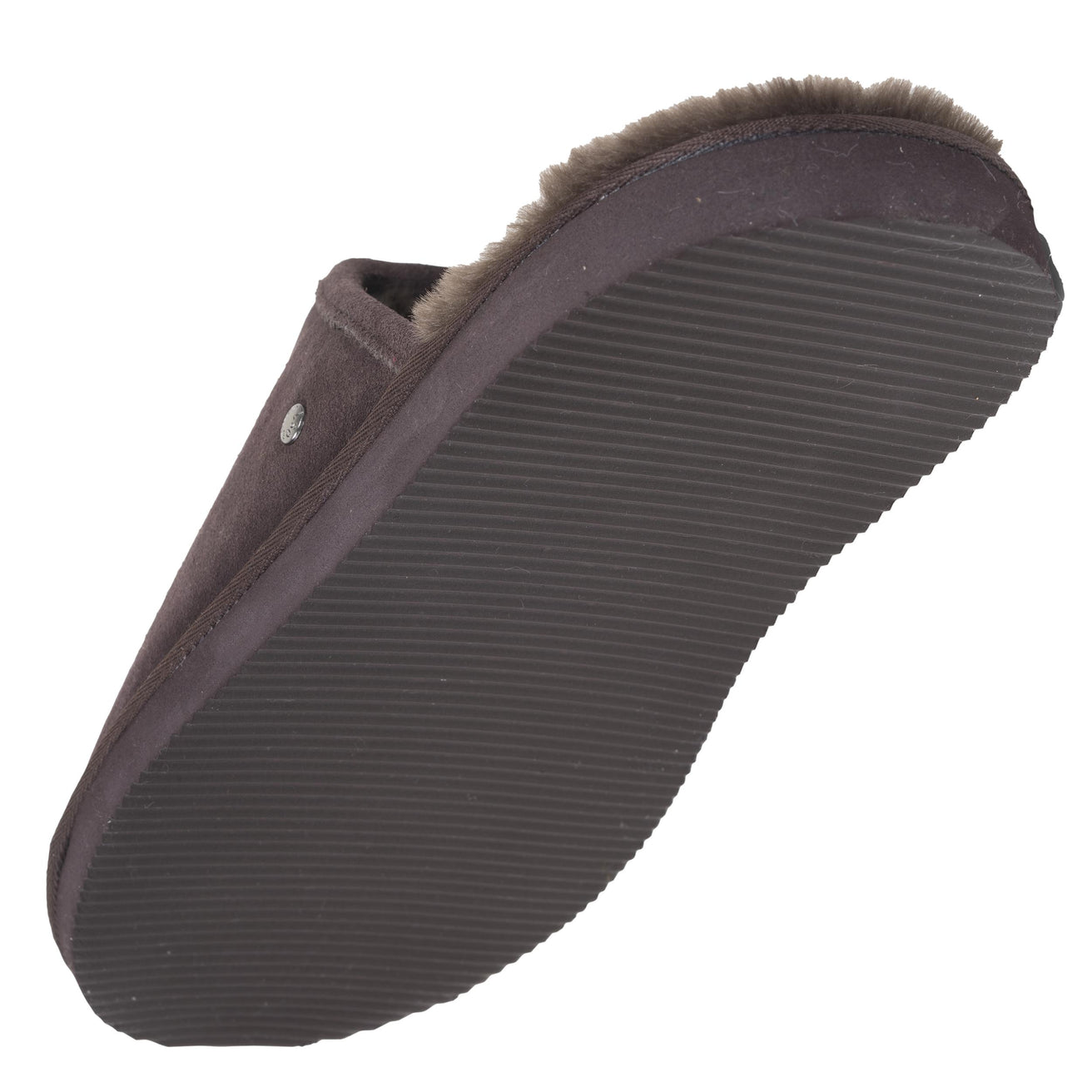 Zapatillas de casa chinelas Hombre Cuero Chocolate