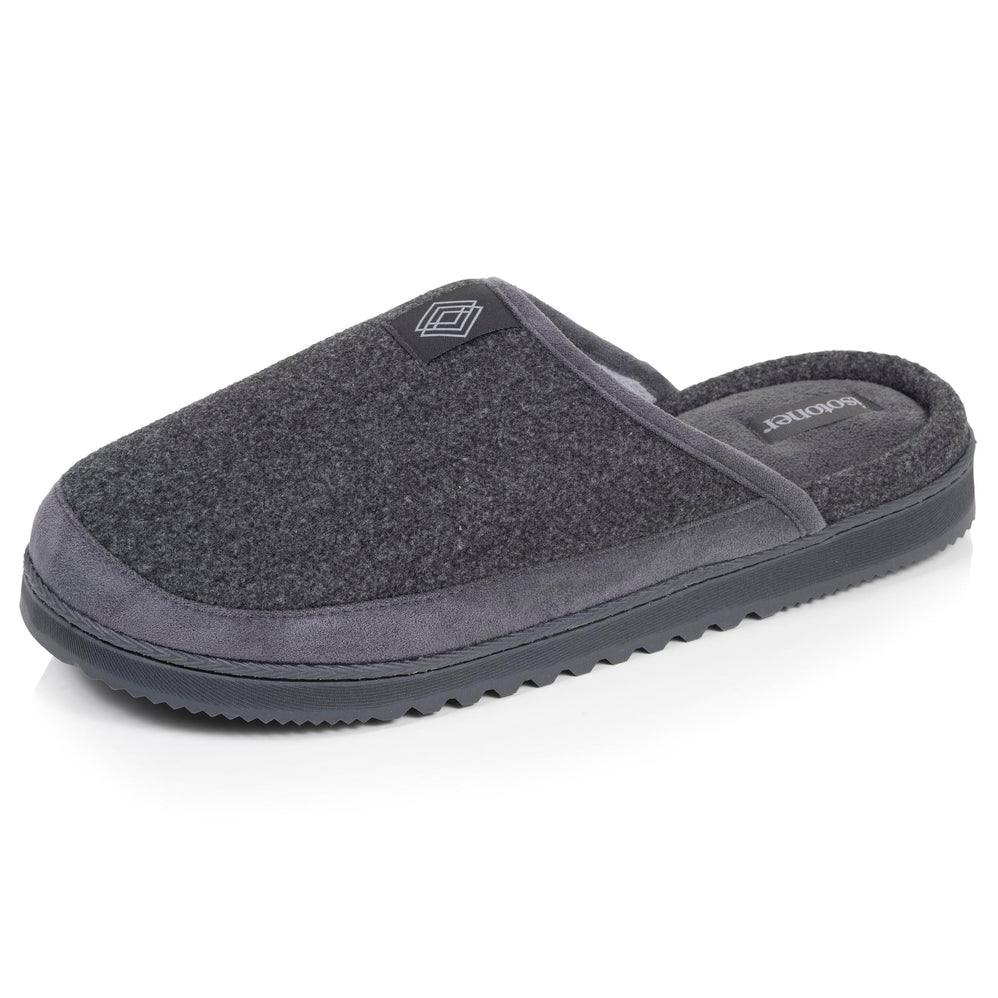 Zapatillas de casa Chinelas Hombre Gris suela dentada - Isotoner