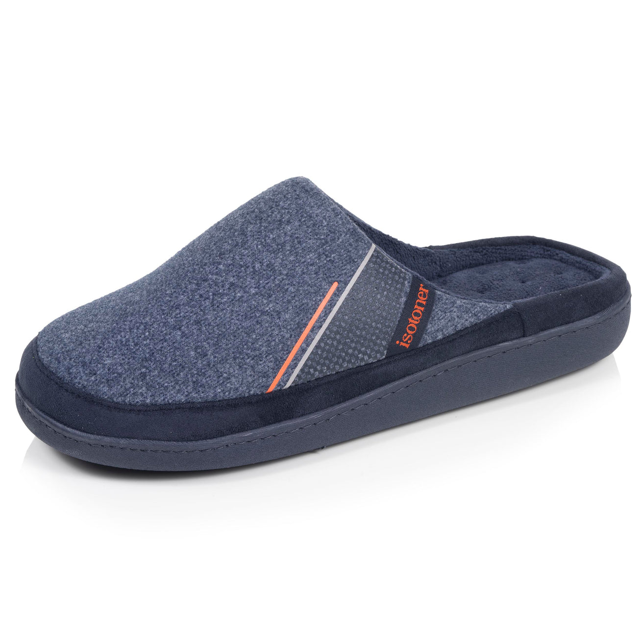 Zapatillas de casa Chinelas Hombre Marino ribete Naranja