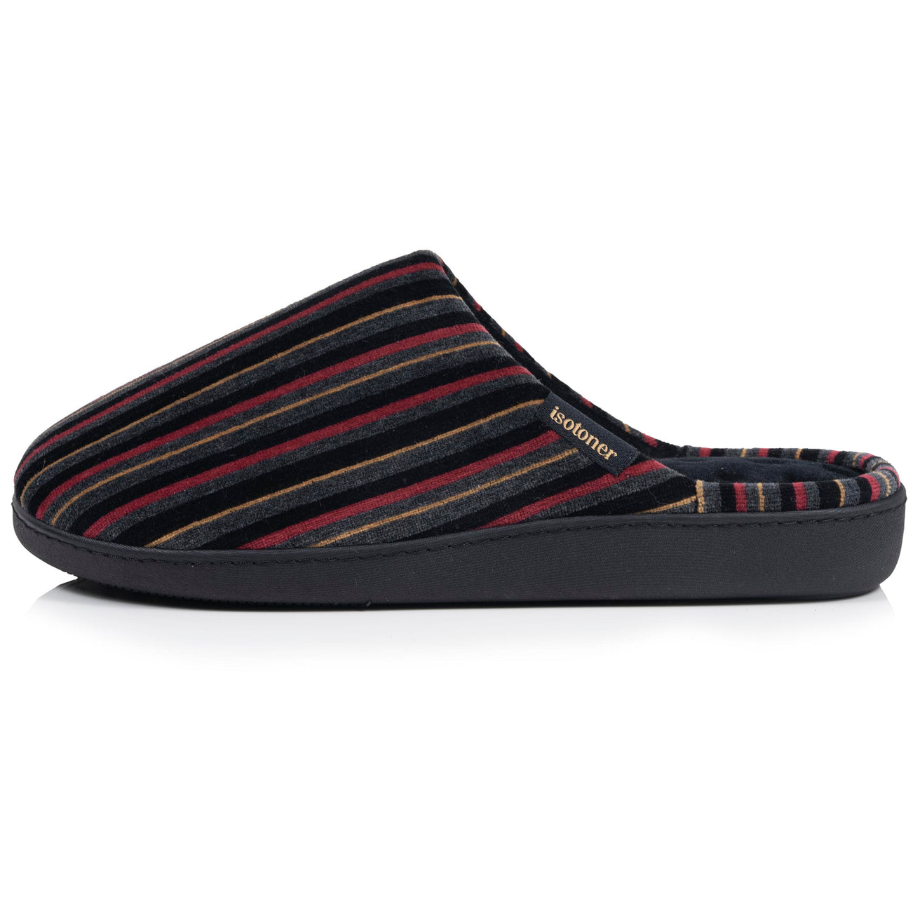Zapatillas de casa Chinelas Hombre Rayas Burdeos