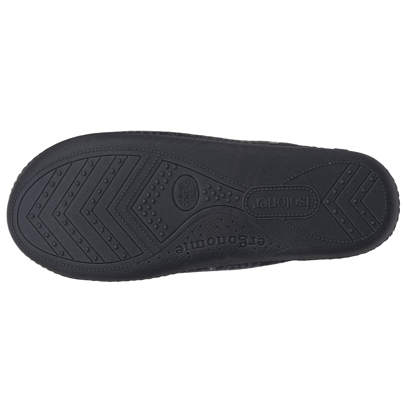 Zapatillas de casa chinelas Hombre Tartán negro