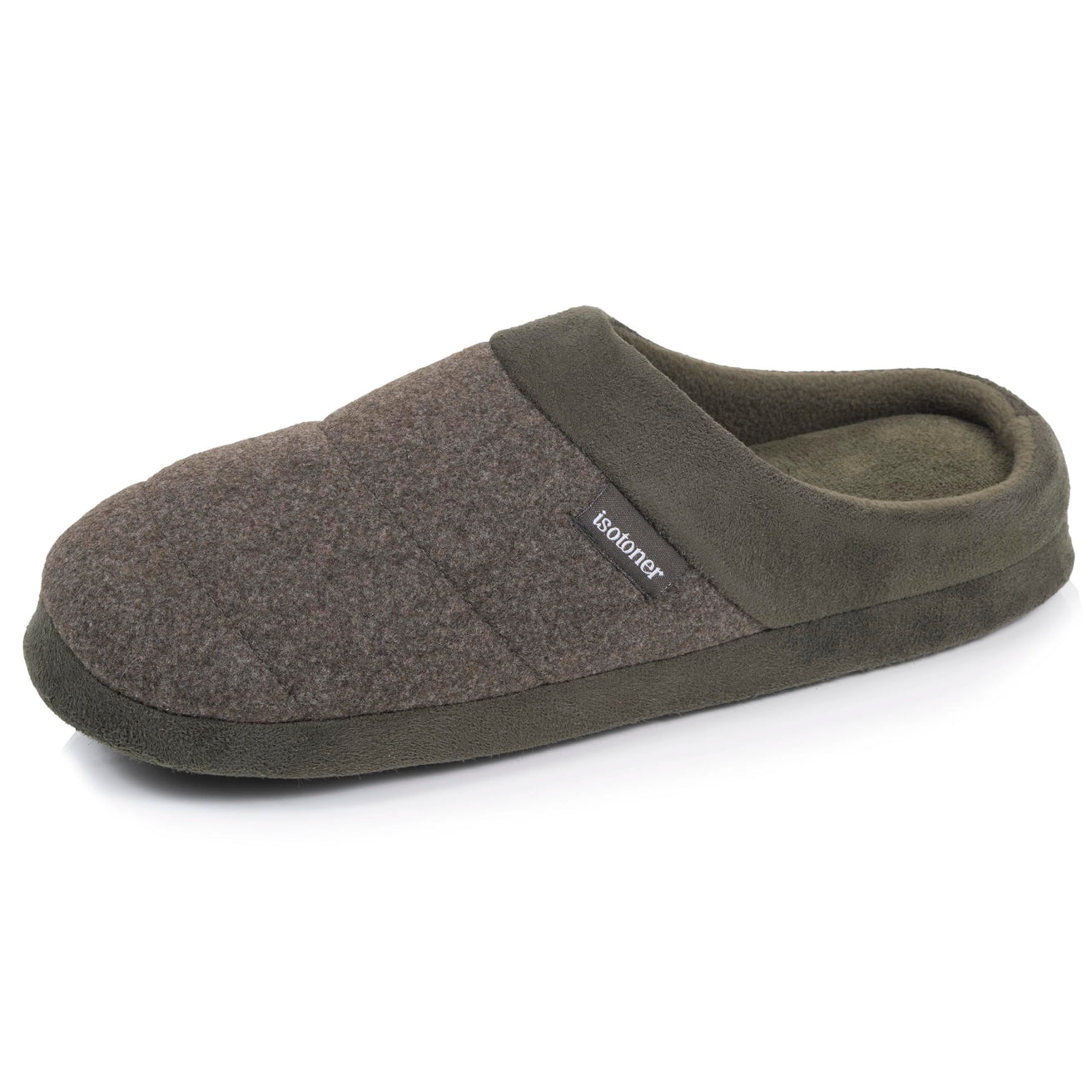 Zapatillas de casa Chinelas Hombre polar Caqui jaspeado