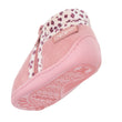 Zapatillas de casa botines cremallera Bebé Rosa leopardo