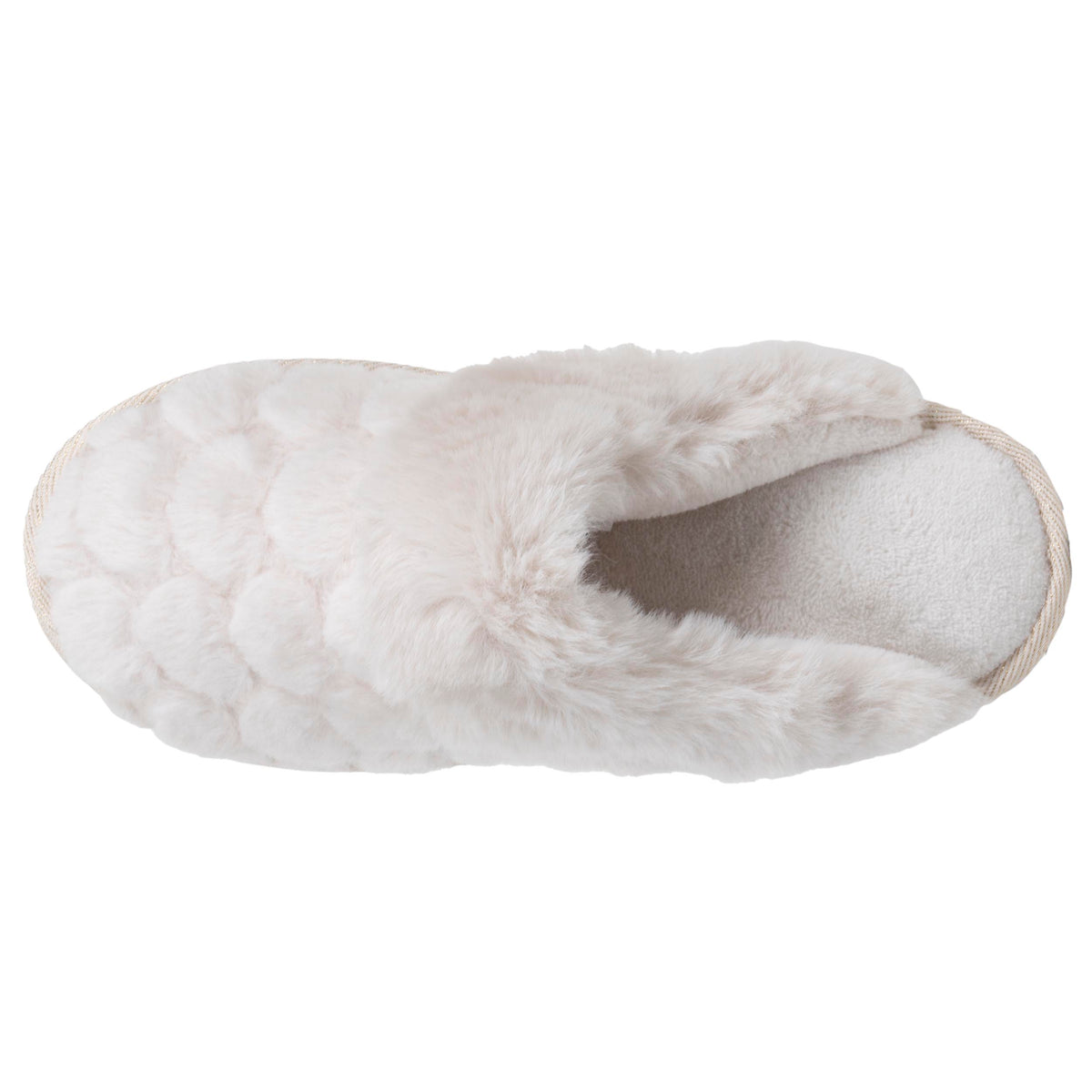 Zapatillas de casa chinelas planas Mujer Marfil