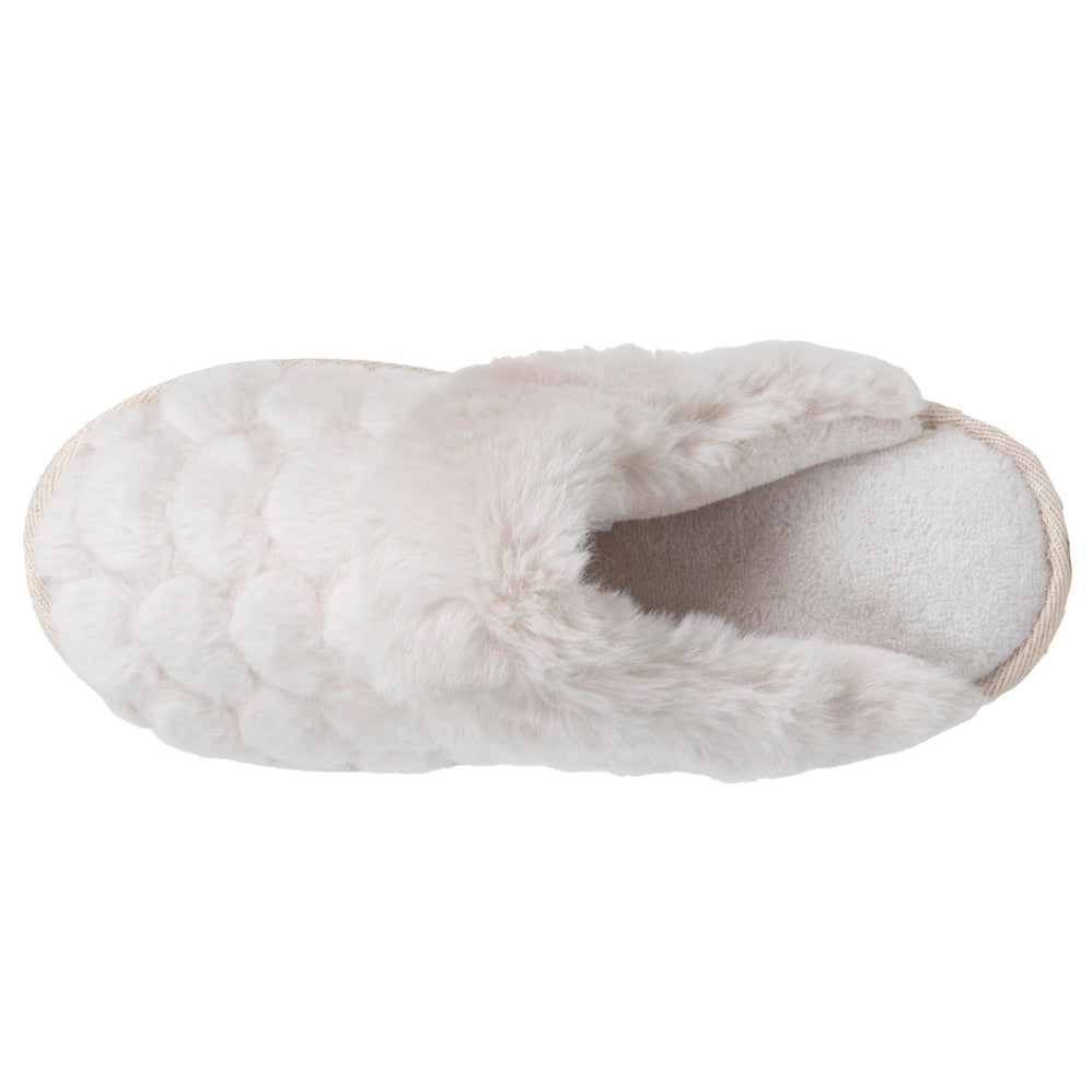 Zapatillas de casa chinelas planas Mujer Marfil - Isotoner