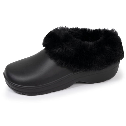 Zuecos Mujer Forrados Negro - Isotoner
