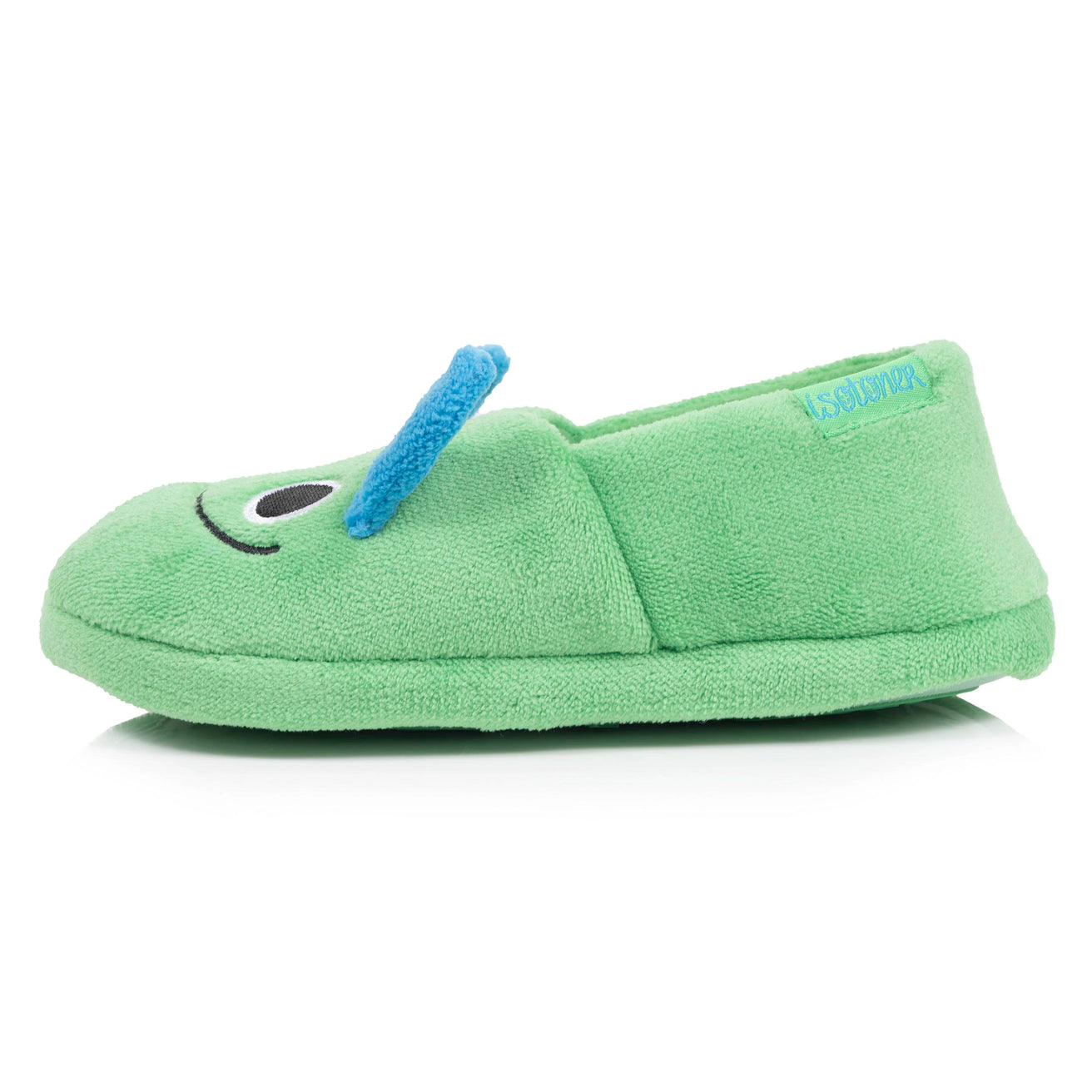 Zapatillas de casa Slipper Niños micro-esponja Verde