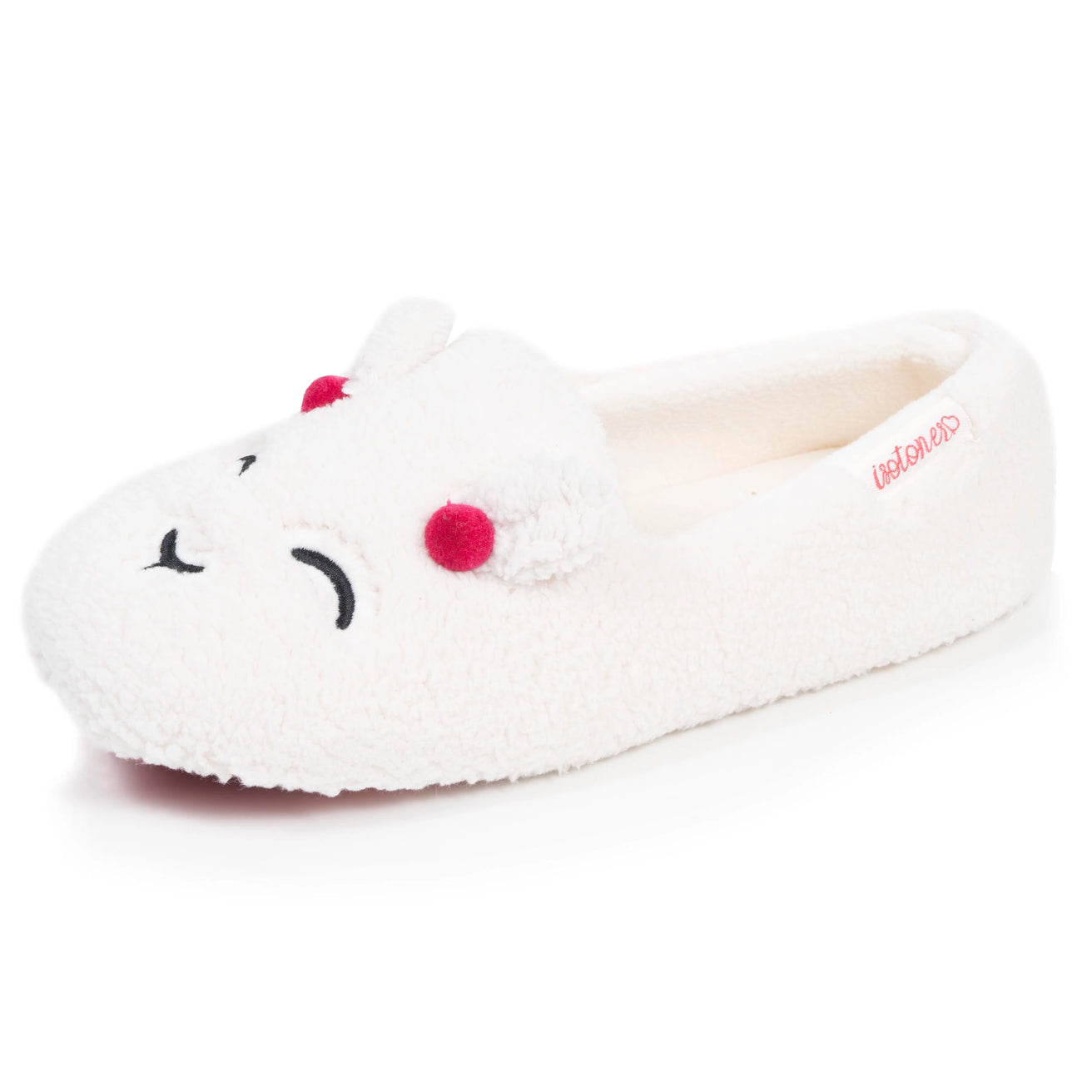 Zapatillas de casa Slippers Mujer sherpa lama Marfíl