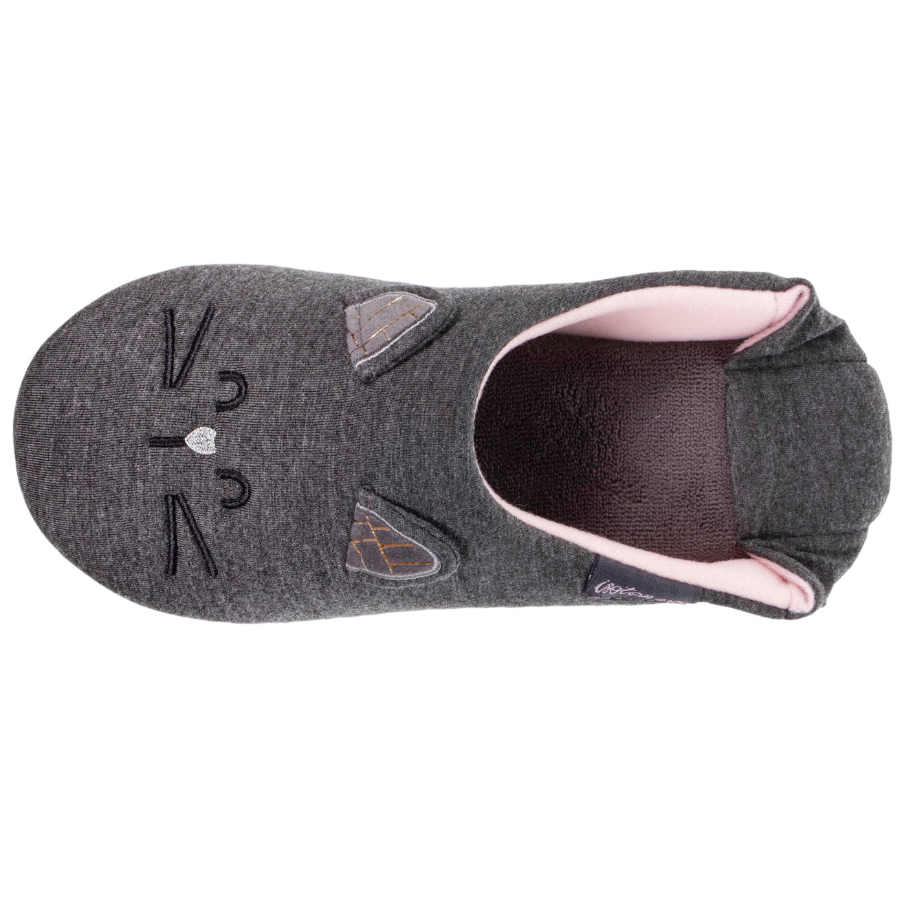 Zapatillas de casa babuchas Mujer 3D Gris jaspeado oscuro