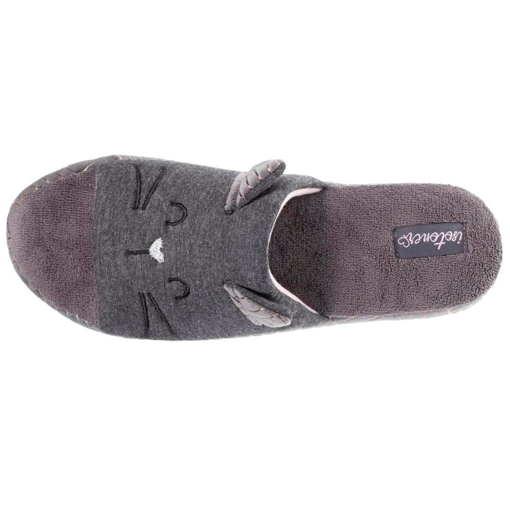 Zapatillas de casa sandalias Mujer 3D Gris jaspeado oscuro - Isotoner