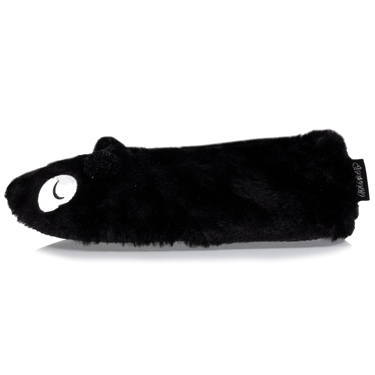 Zapatillas de casa bailarinas 3D Mujer Panda Negro