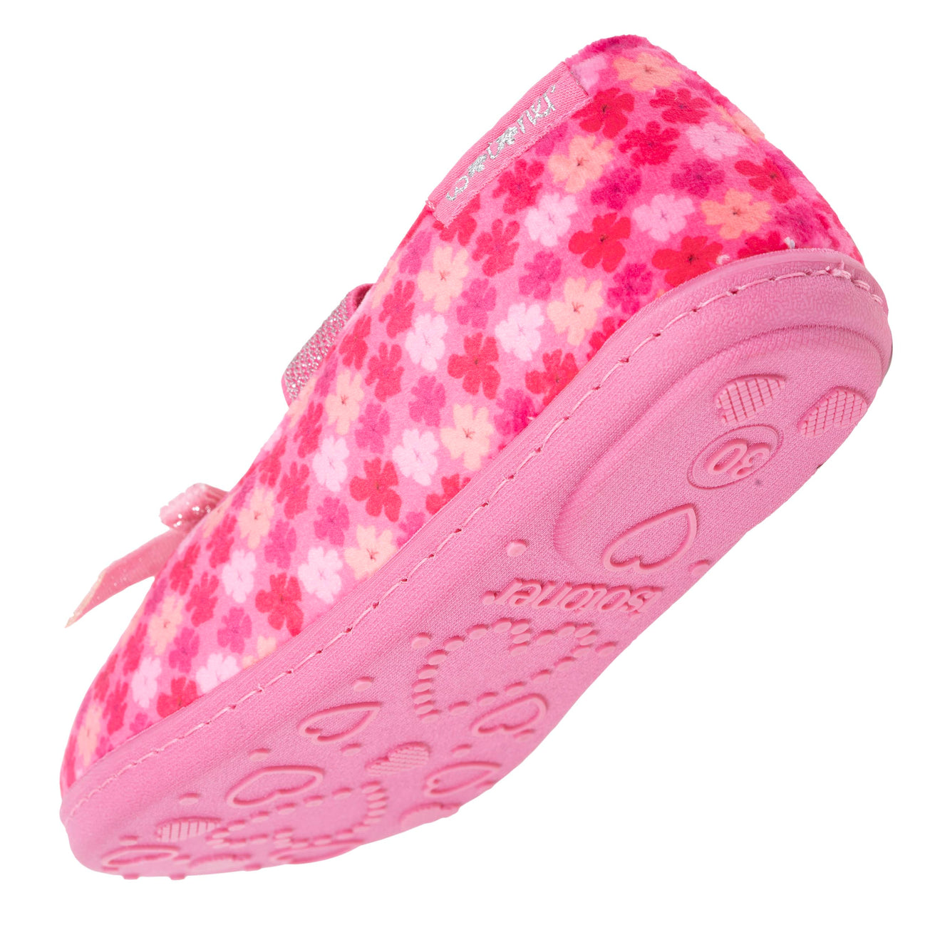 Zapatillas de casa bailarinas Niños Flores Rosa