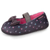 Zapatillas de casa bailarinas Niños Gris Nube fleurs - Isotoner