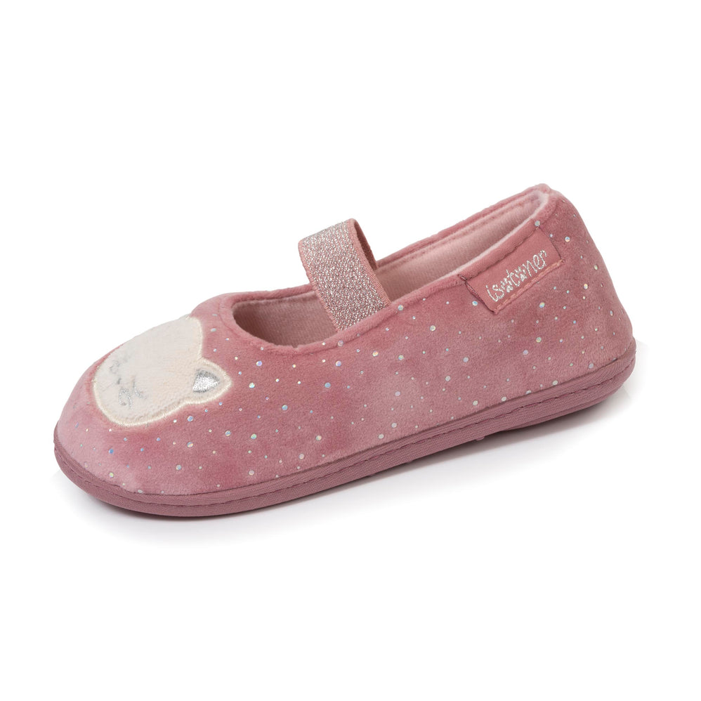 Zapatillas de casa bailarinas Niño Rosa Gato - Isotoner