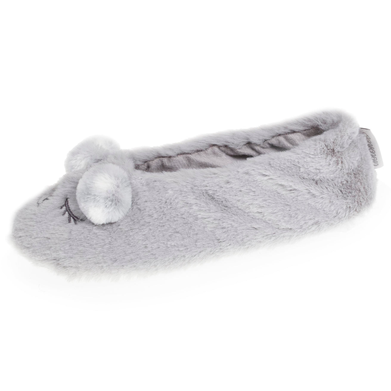 Zapatillas de casa bailarinas Mujer 3D Gris