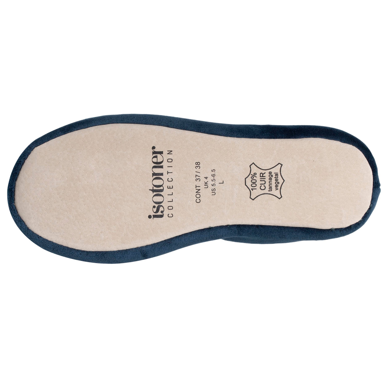 Zapatillas de casa bailarinas Mujer Azul pato