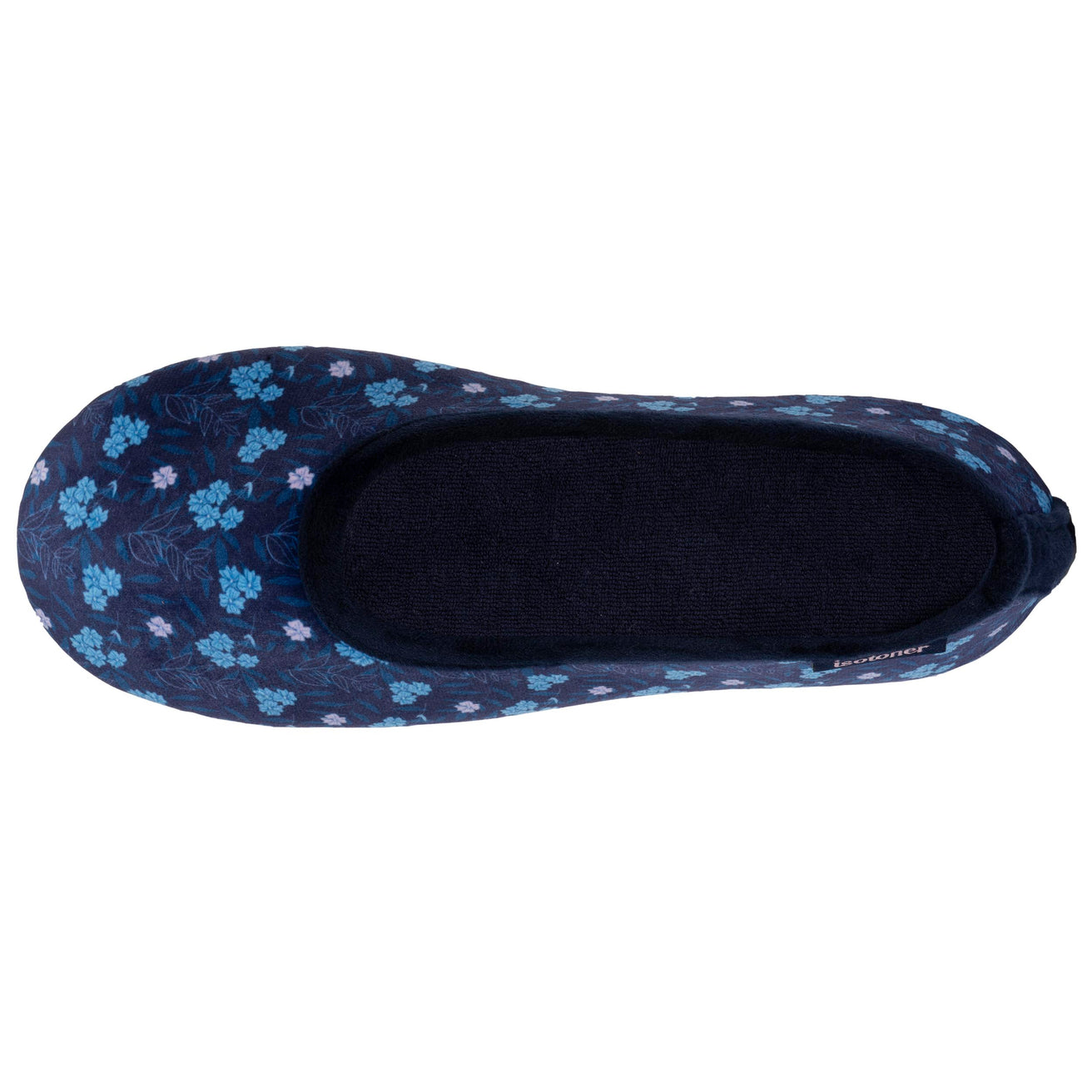 Zapatillas de casa bailarinas Mujer Azul flor