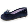 Zapatillas de casa bailarinas suela confort Mujer Salvia bleu marine - Isotoner