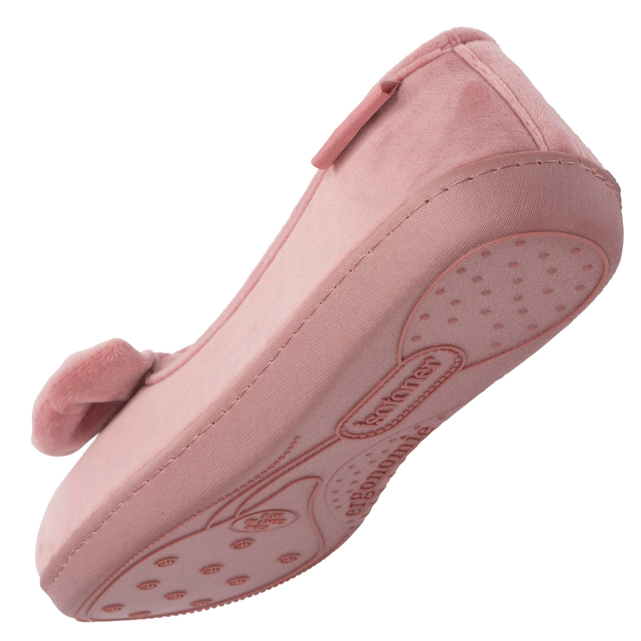 Zapatillas de casa bailarinas Mujer Blush cebra