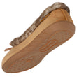 Zapatillas de casa bailarinas Mujer Camel Brillante