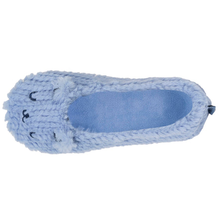 Zapatillas de casa bailarinas Mujer Gato Azul - Isotoner
