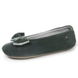 Zapatillas de casa bailarinas Mujer Doble lazo Salvia