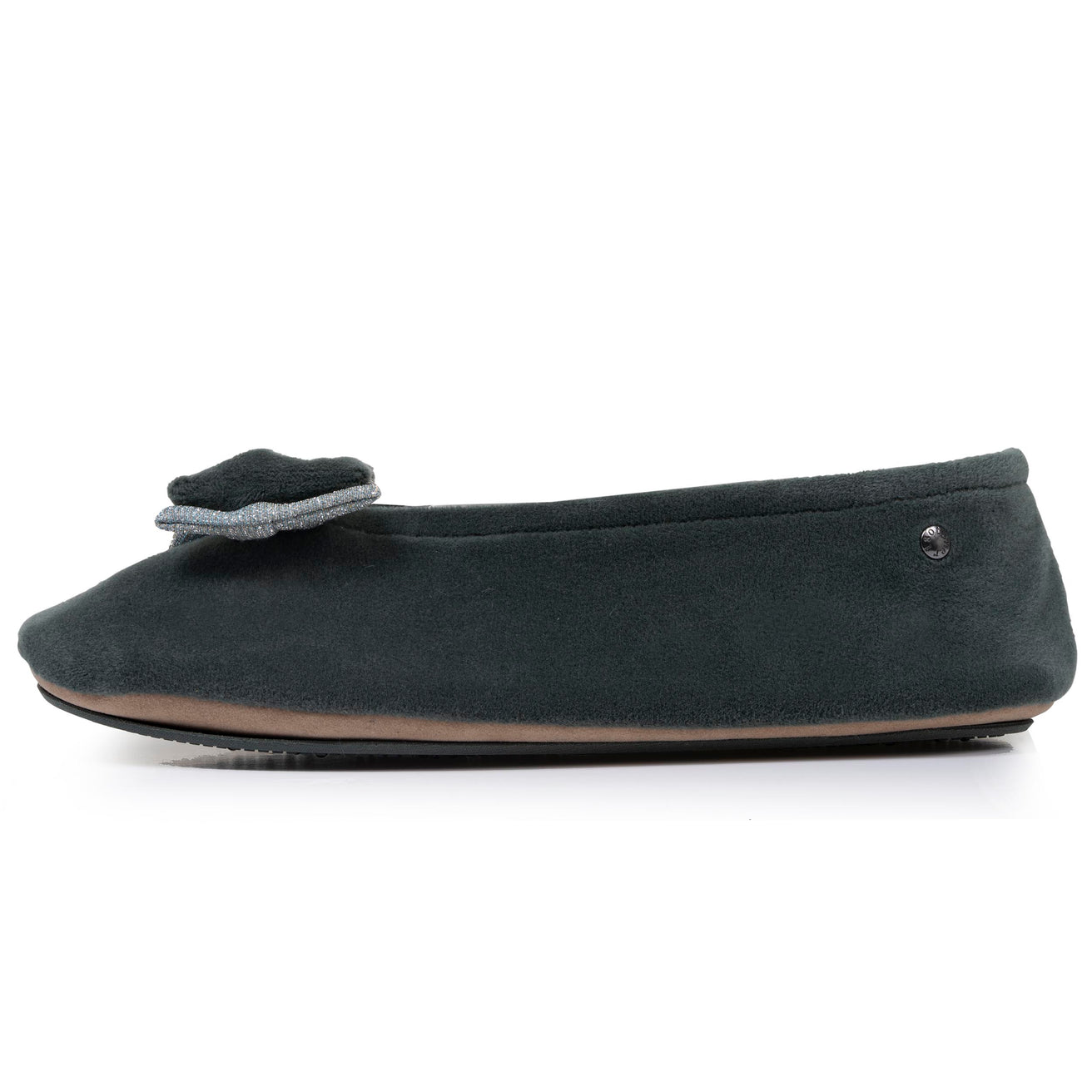 Zapatillas de casa bailarinas Mujer Doble lazo Salvia