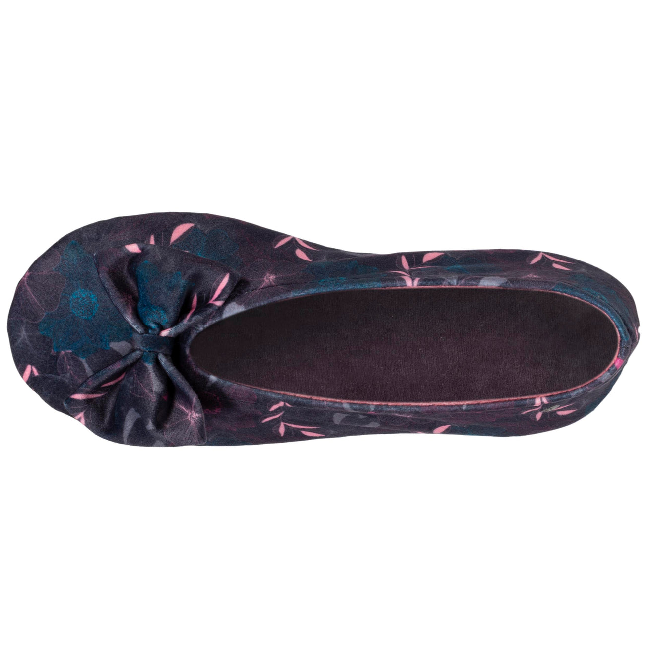 Zapatillas de casa bailarinas Mujer Flores lazo