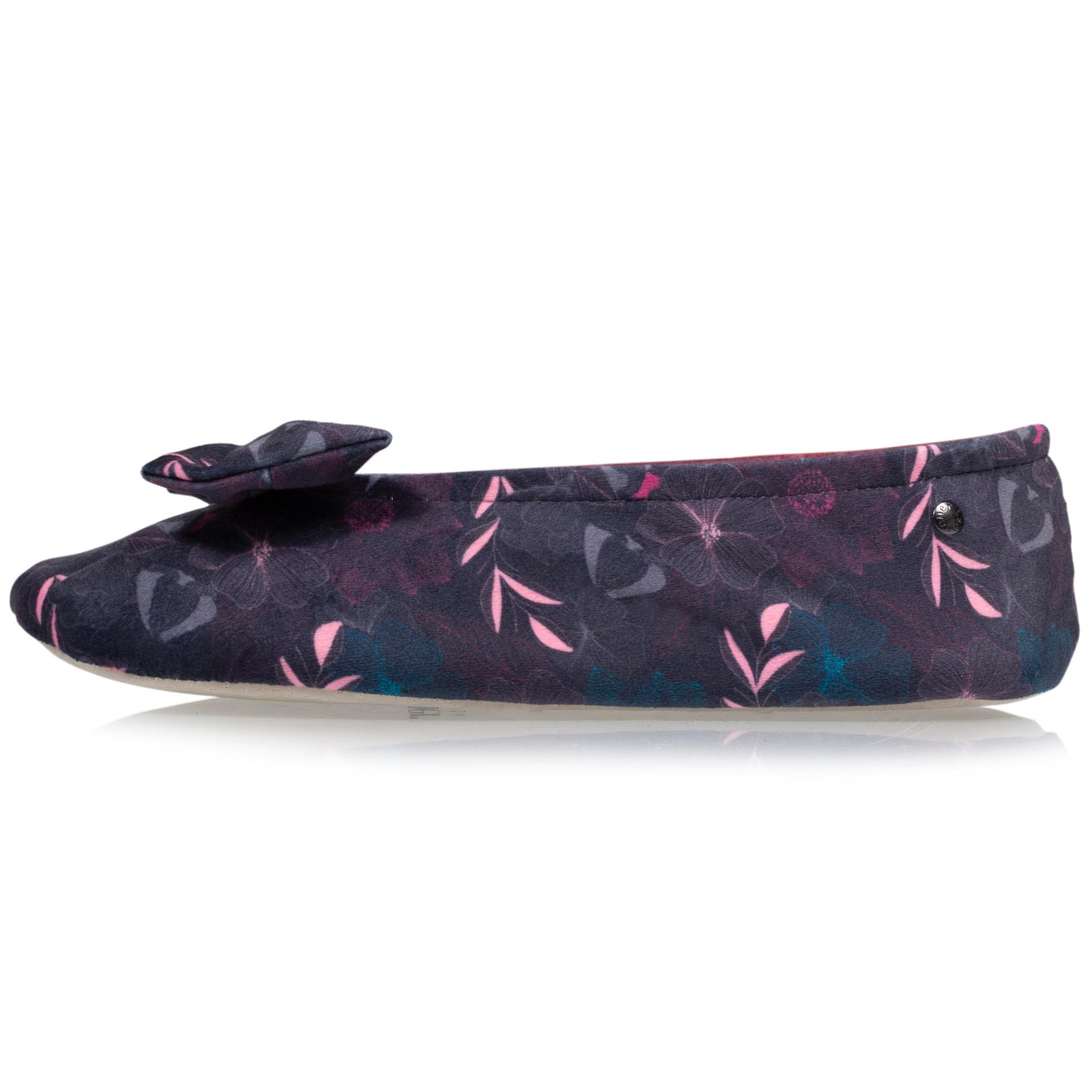 Zapatillas de casa bailarinas Mujer Flores lazo