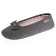 Zapatillas de casa bailarinas Mujer Gris jaspeado oscuro