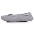 Zapatillas de casa Bailarinas Mujer Gris nudo satinado