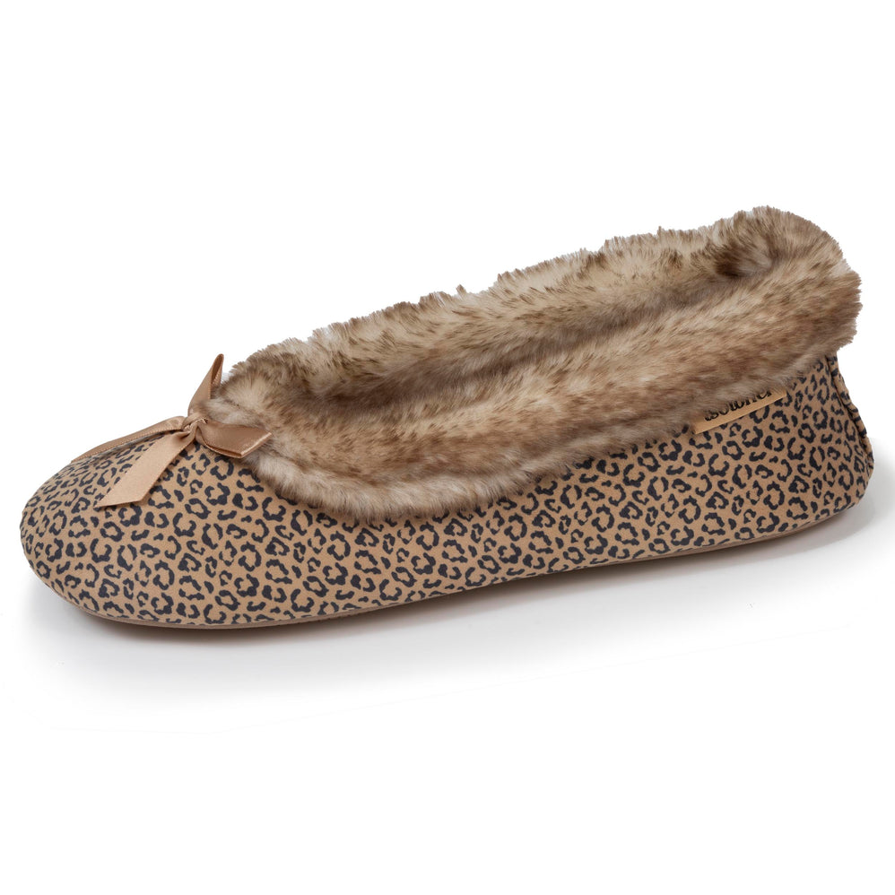 Zapatillas de casa bailarinas Mujer Leopardo - Isotoner