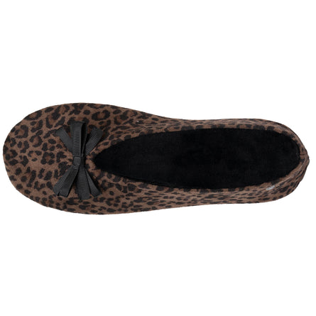 Zapatillas de casa bailarinas Mujer Leopardo - Isotoner