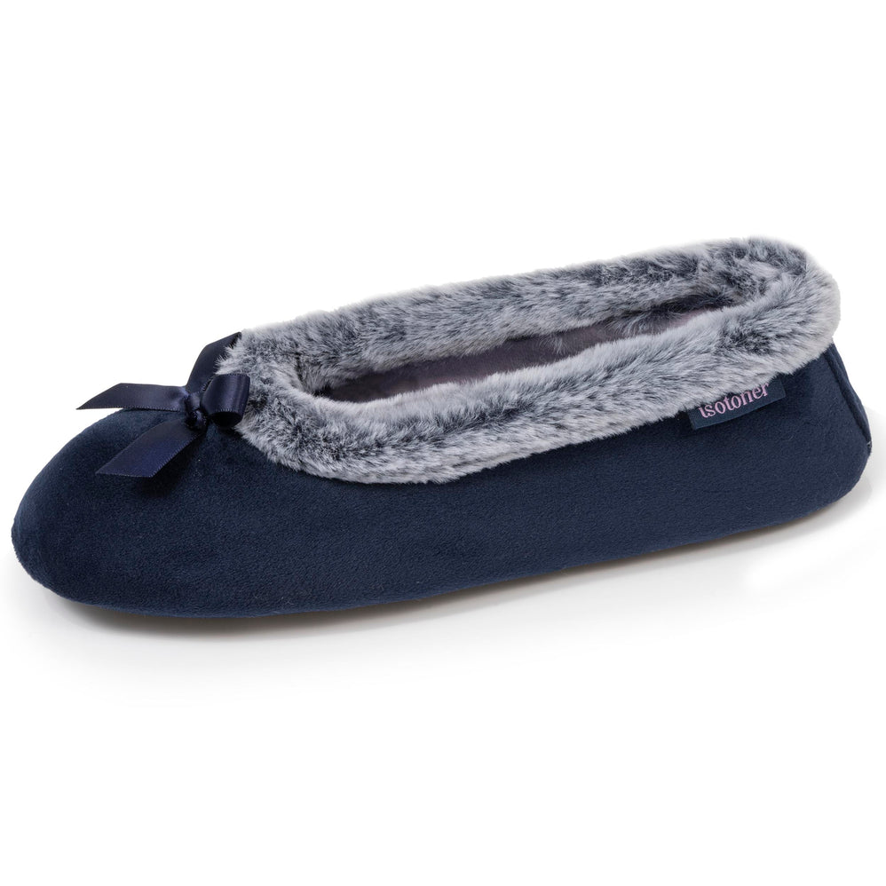 Zapatillas de casa bailarinas Mujer Marino - Isotoner