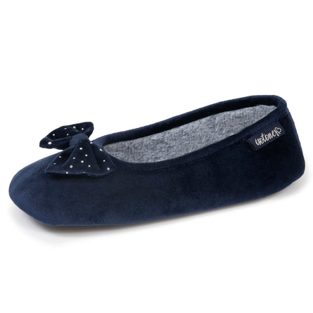 Zapatillas de casa bailarinas Mujer estrella Marino - Isotoner
