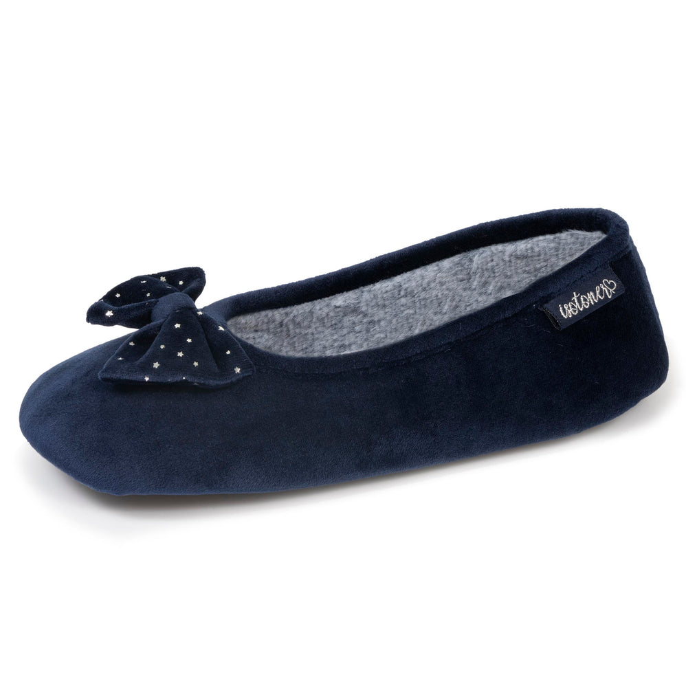 Zapatillas de casa bailarinas Mujer estrella Marino - Isotoner