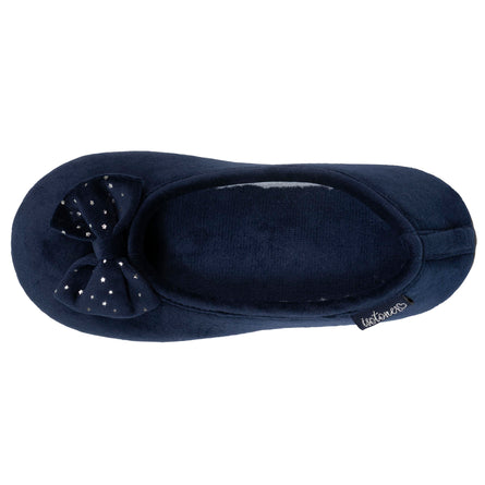 Zapatillas de casa bailarinas Mujer estrella Marino - Isotoner