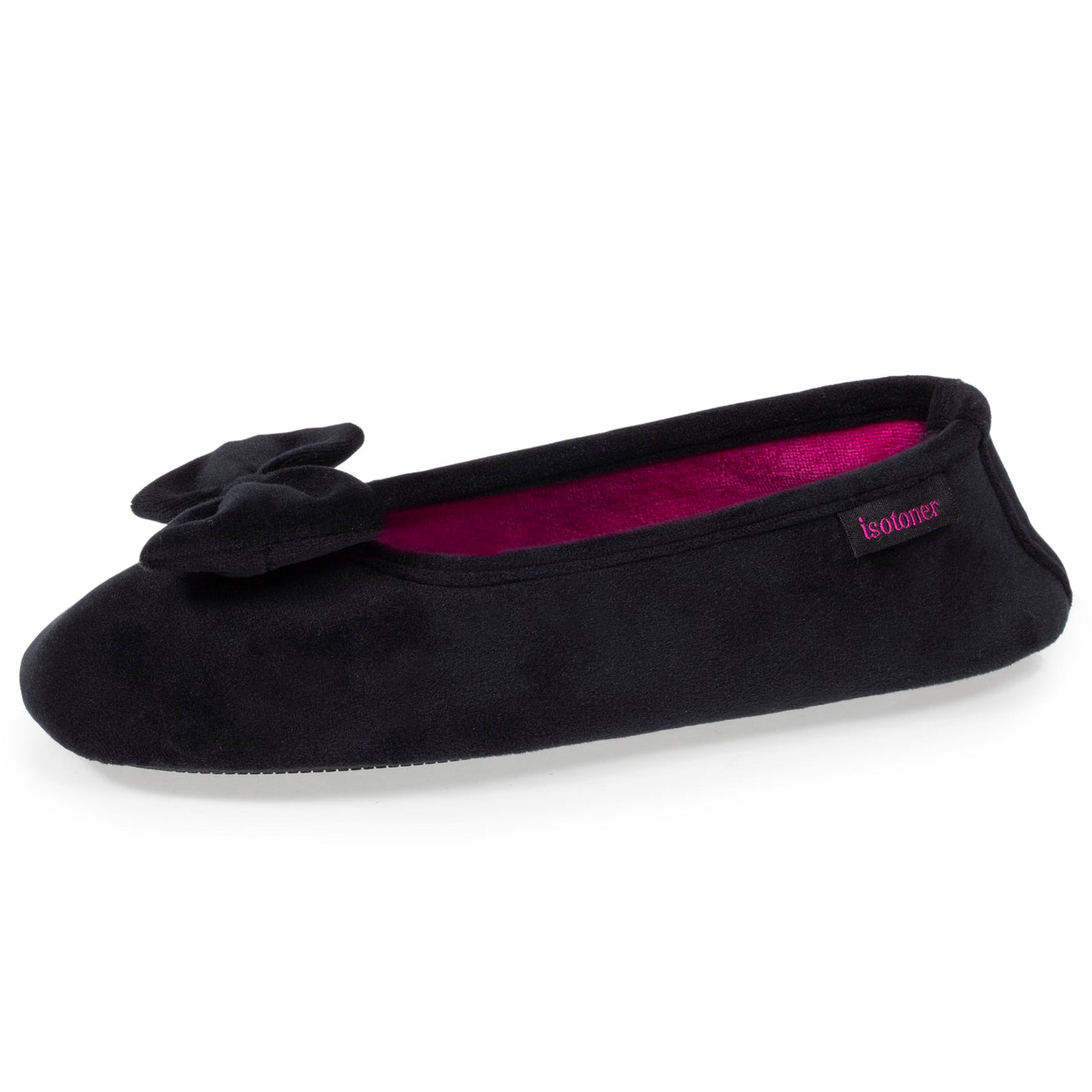 Zapatillas de casa bailarinas Mujer Negro