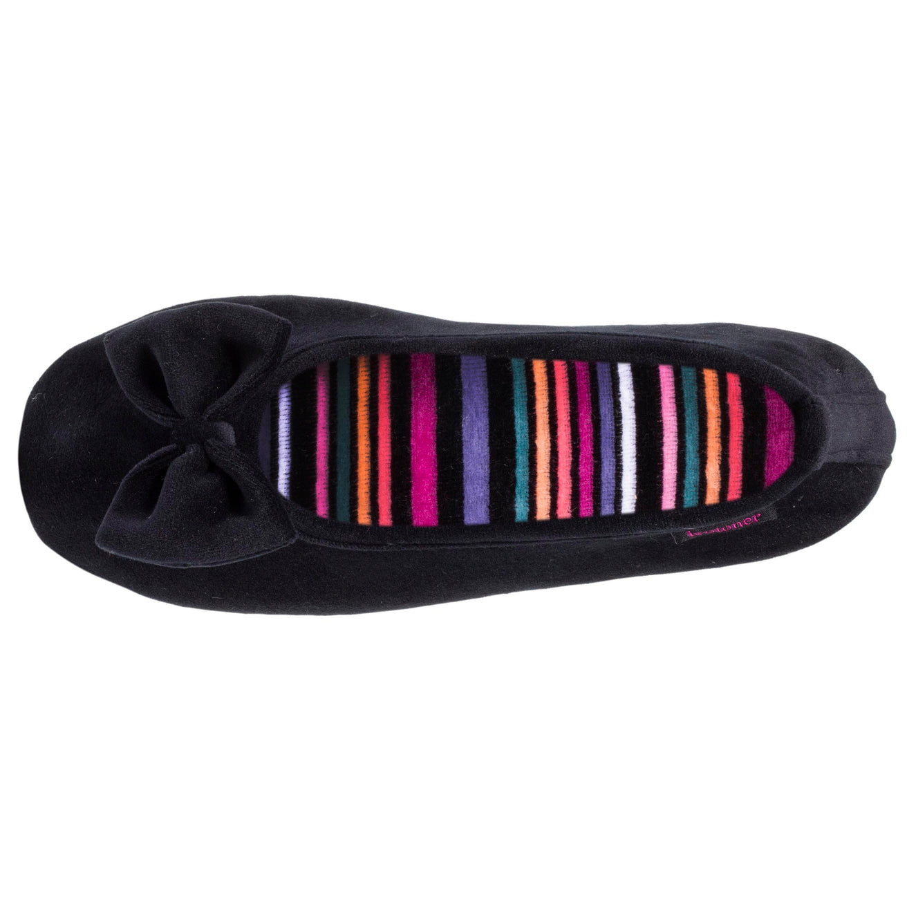 Zapatillas de casa bailarinas Mujer Negro