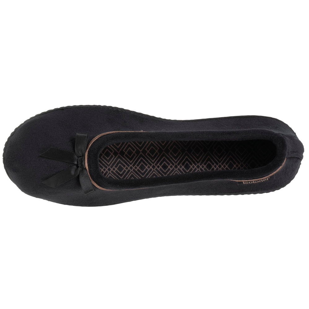 Zapatillas de casa bailarinas Mujer Negro beige - Isotoner