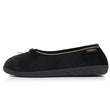 Zapatillas de casa bailarinas Mujer Negro beige