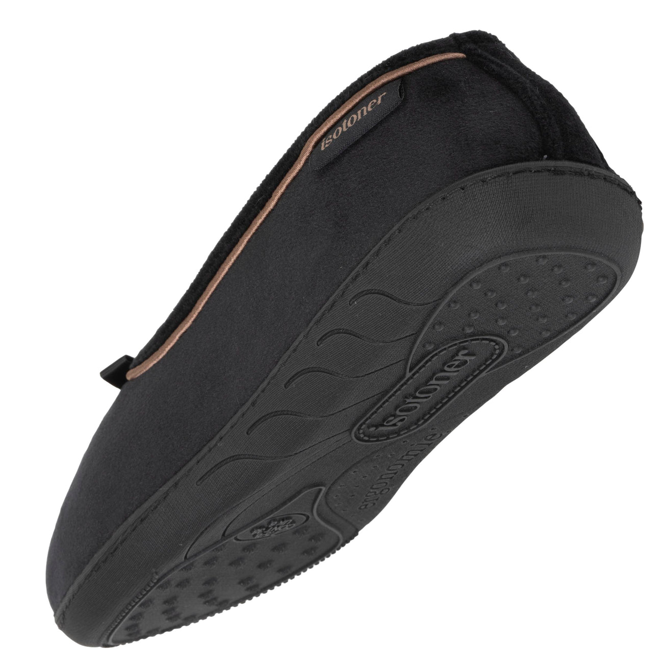 Zapatillas de casa bailarinas Mujer Negro beige