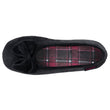 Zapatillas de casa Bailarinas Mujer Negro Rojo cuadros