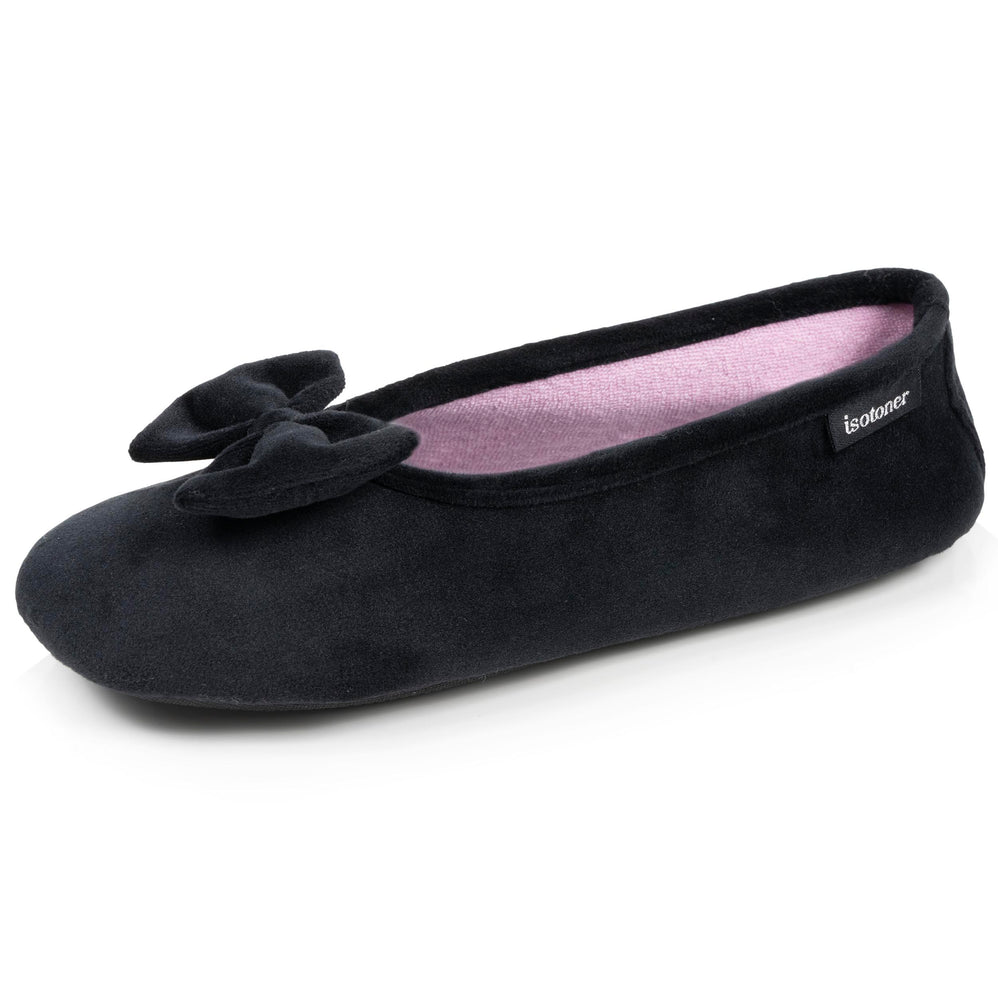 Zapatillas de casa Mujer Negro interior de lunares - Isotoner