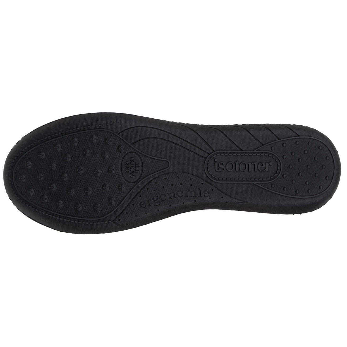 Chaussons ballerines Femme Noir noeud