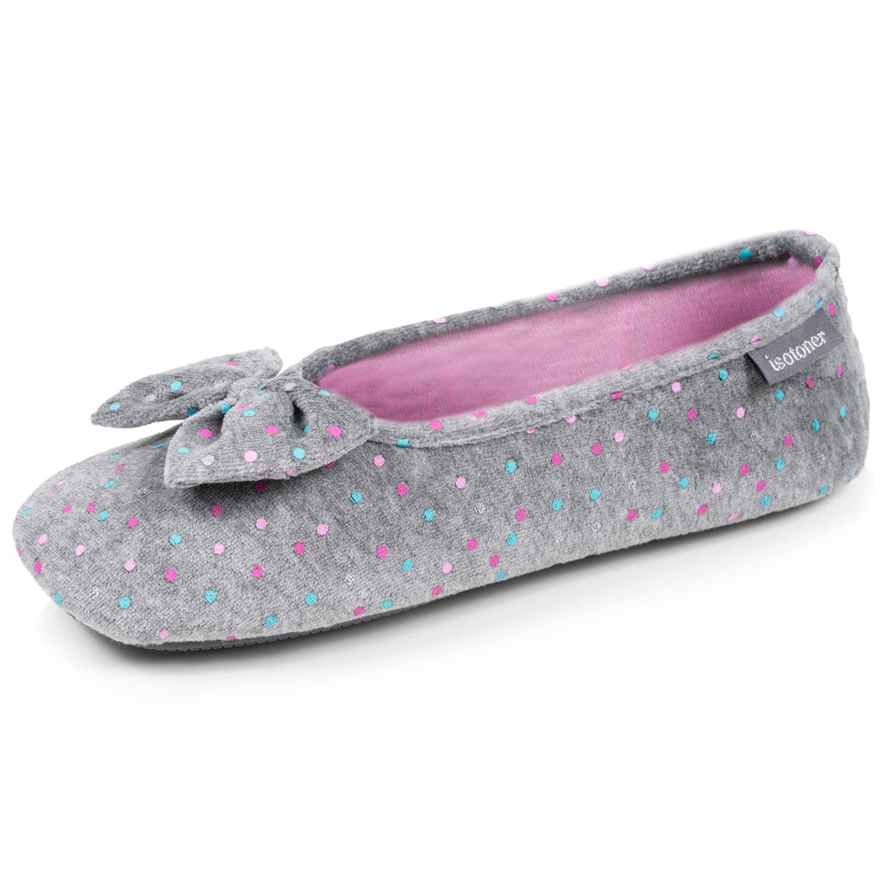 Mujer Bailarinas Gris lunares - Isotoner